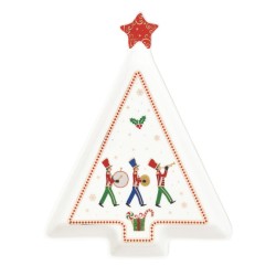 Piatto a forma abete 21x16 cm Polar Express