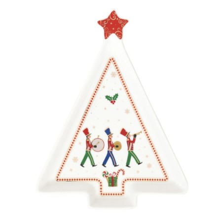 Piatto a forma abete 21x16 cm Polar Express