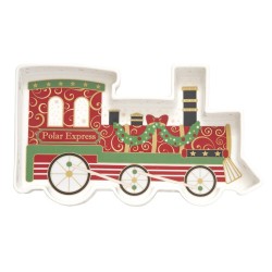 Piatto a forma treno 25x15 cm Polar Express
