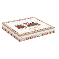 Piatto a forma treno 25x15 cm Polar Express