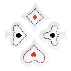 Set 4 ciotoline in porc.Ø 10,5 cm Casinò Royale