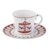 Tazza da tè con piattino 200 ml: eleganza natalizia
