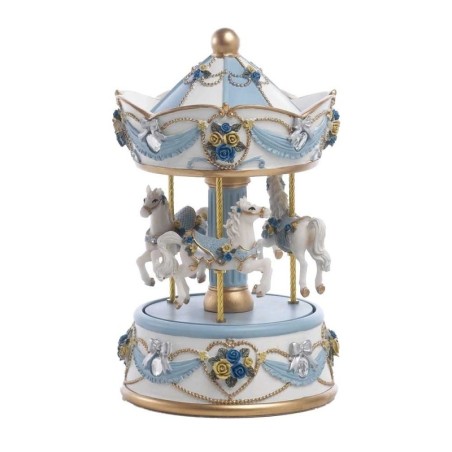 Carillon Carosello Joel Cielo 19,5cm - Bomboniere Uniche