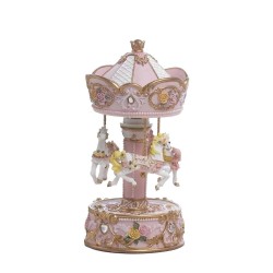 Carillon Carosello Rosa 18cm: Eleganza e Design Unici