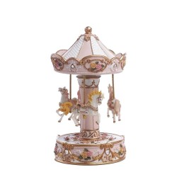 Carillon Carosello Rosa 20cm: Eleganza per la tua casa