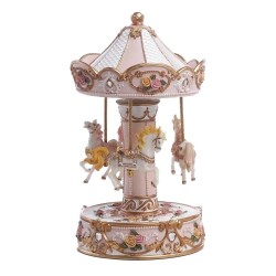 Carillon Carosello Rosa 23cm: Eleganza per la tua casa