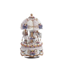 Carillon Carosello Rosa 15cm: Eleganza e Design Unici