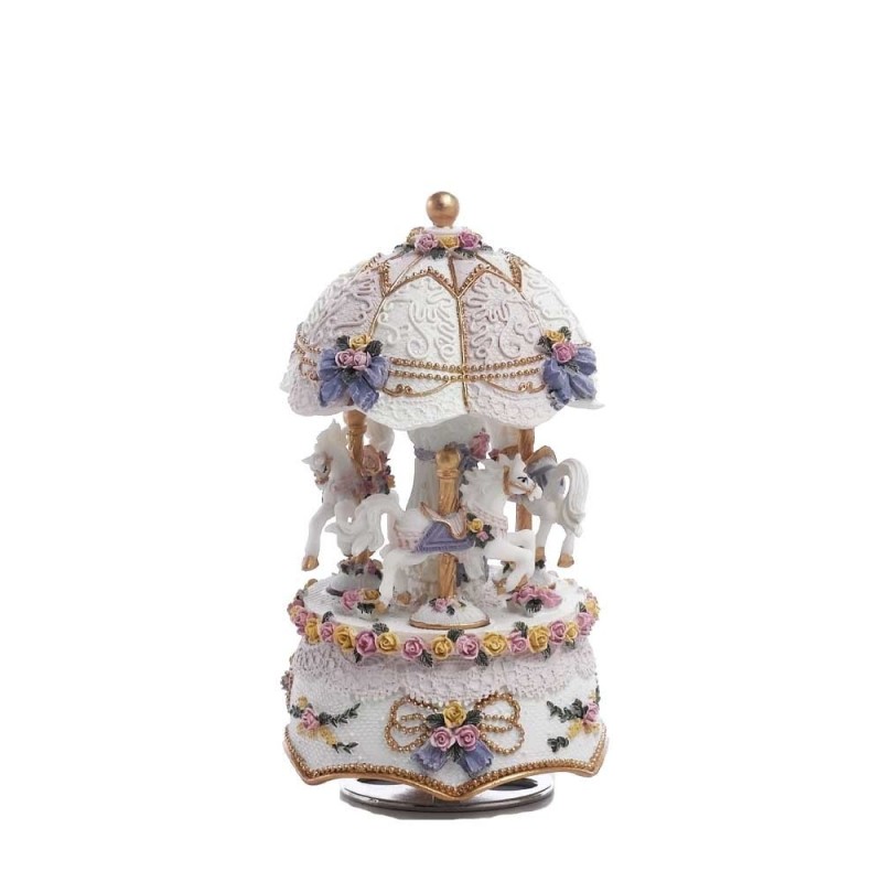Carillon Carosello Rosa 15cm: Eleganza e Design Unici Carillon Carosello Rosa 15cm: Eleganza e Design Unici