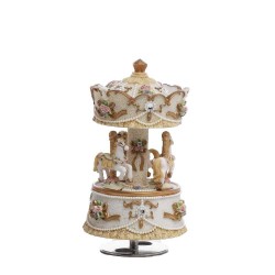 Carillon Carosello FEST Avorio 15cm - Bomboniere Uniche