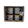 Set 4 Mug 300ml Paradise Sauvage - Arredo Elegante e Regalo