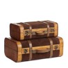 Set 2 Bauli Marroni 45/38cm