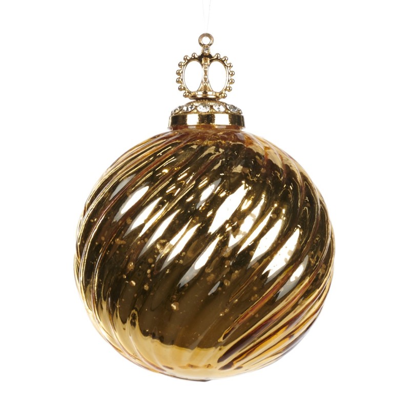Sfera con Corona 10cm: Eleganza per la tua casa