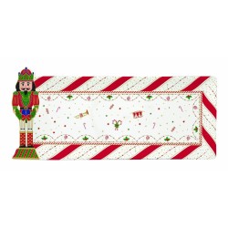 Vassoio 36x16 cm in porc.in c.b. 
NUTCRACKER TWIST